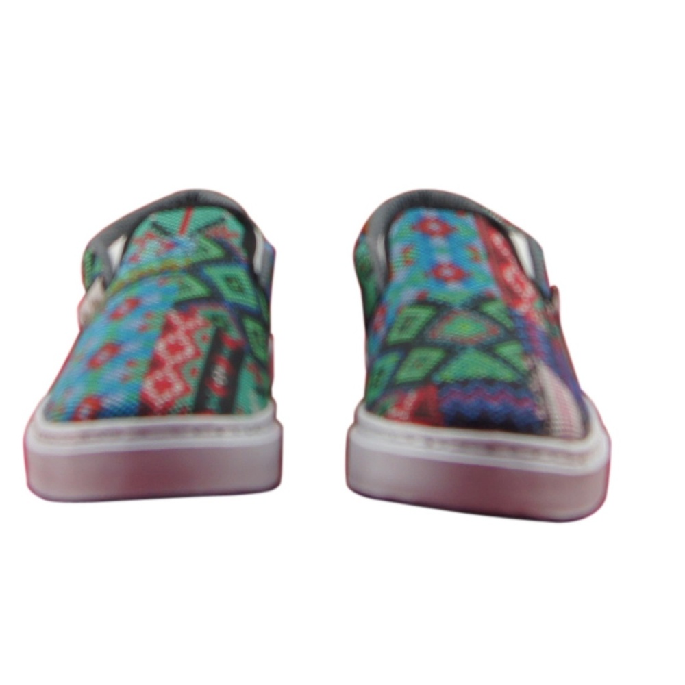WOMEN'S PRINTED CANVA SNEAKERS ARTISAN TEXTURE ART - Picture 4 of 5